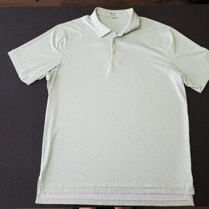 Peter Millar Light Green Men's XL Golf Polo Sea Animals All Over Print